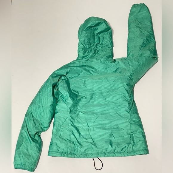 Patagonia Micro Puff Hooded Jacket Teal Green Grid 83986 outdoor small s - Picture 12 of 15